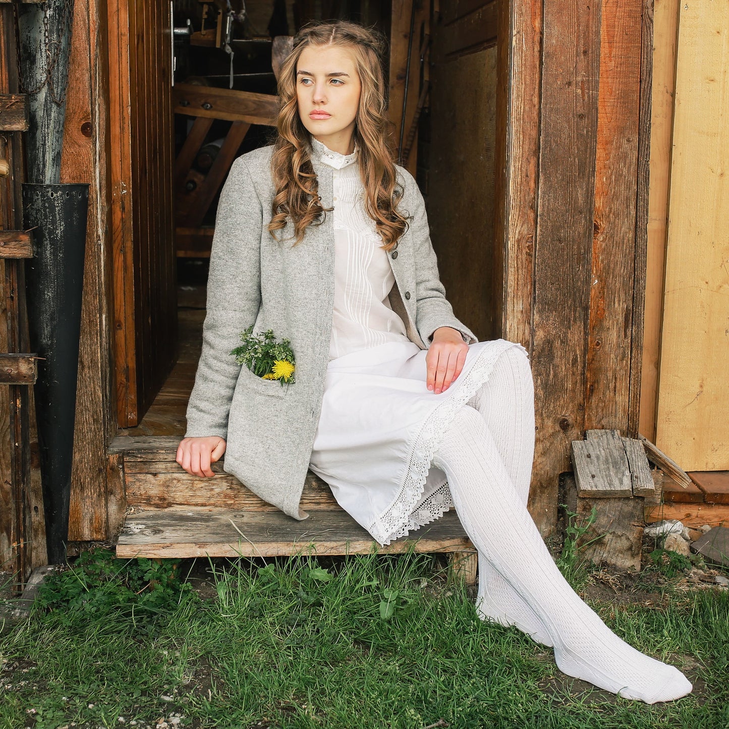 Strickjacke Alpenlamm